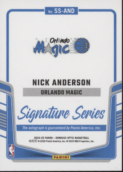 Nick Anderson 2024-25 Panini Donruss Optic Signature Series Auto #SS-AND