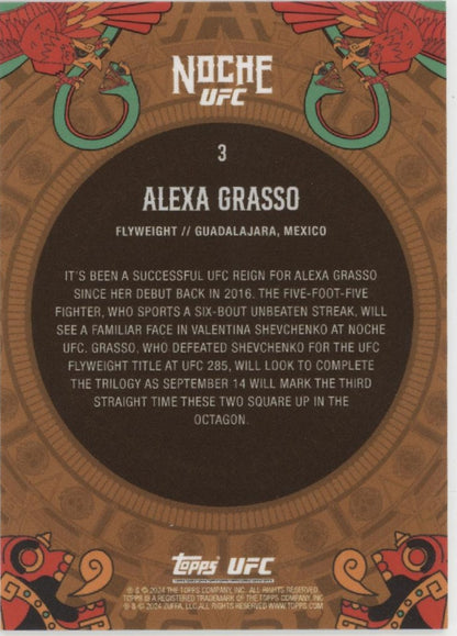 Alexa Grasso 2024 Topps Noche Green 79/99 #3