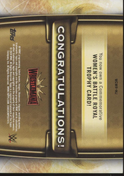 Mickie James 2020 Topps Wrestlemania Women's Battle Royal Trophy Card 29/50