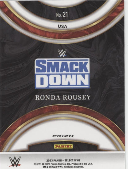 Ronda Rousey 2023 Panini Select Shock Prizm #21