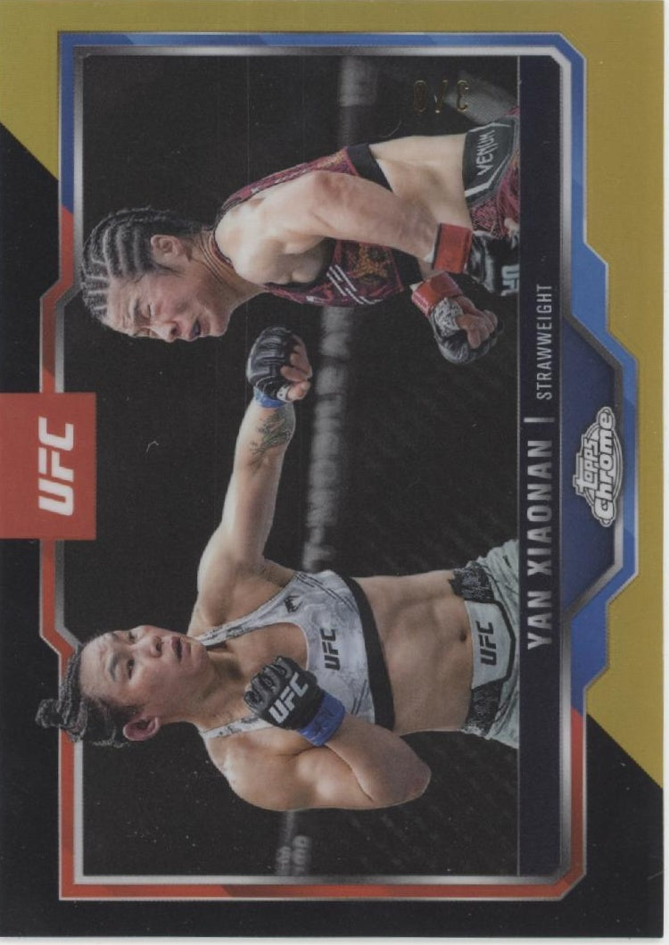 Yan Xiaonan 2025 Topps Chrome Gold Refractor 3/8 #35