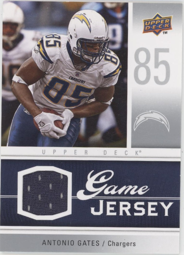 Antonio Gates 2009 Upper Deck Game Jersey Swatch #GJ-AG
