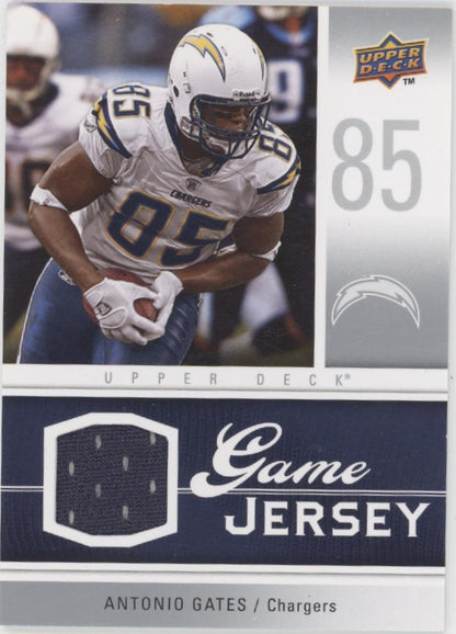 Antonio Gates 2009 Upper Deck Game Jersey Swatch #GJ-AG