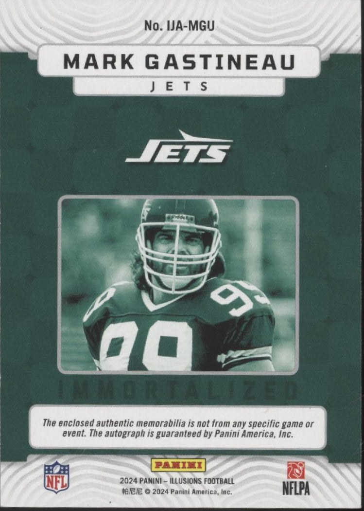 Mark Gastineau 2024 Panini Illusions Immortalized Swatch Auto 05/99 #IJA-MGU