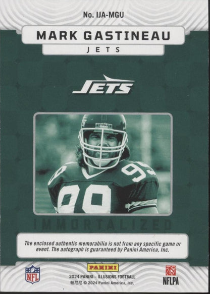 Mark Gastineau 2024 Panini Illusions Immortalized Swatch Auto 05/99 #IJA-MGU