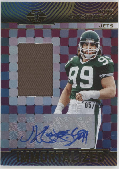 Mark Gastineau 2024 Panini Illusions Immortalized Swatch Auto 05/99 #IJA-MGU