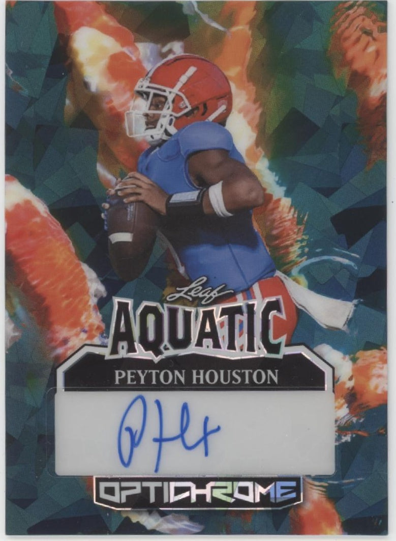 Peyton Houston 2025 Leaf Optichrome Aquatic Auto 1/1 #A-PH1
