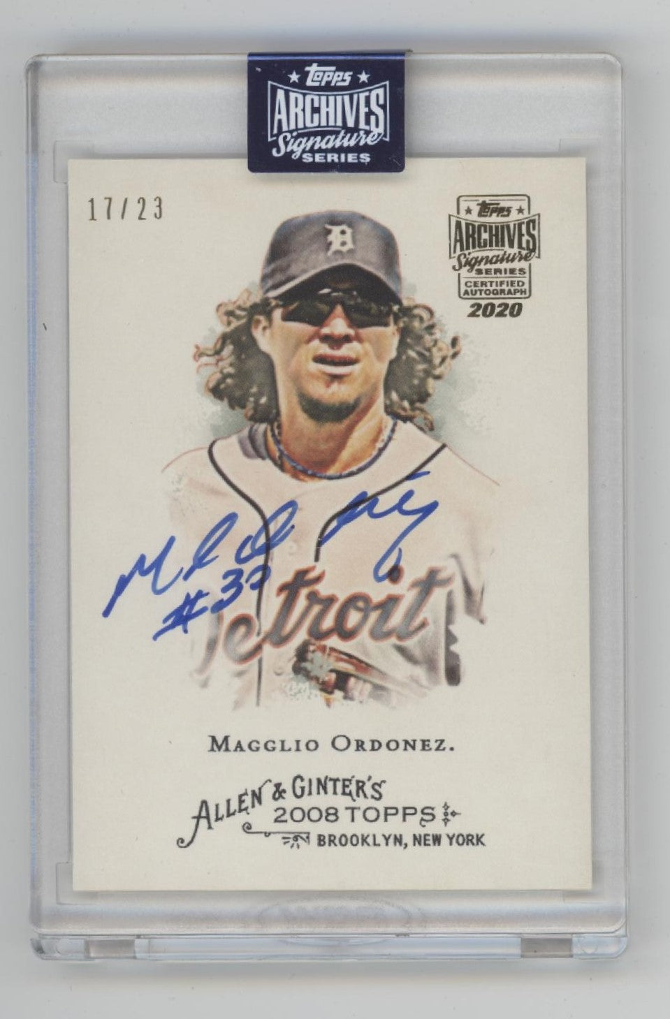 Magglio Ordonez 2020 Topps Archives Signature Series Auto 17/23 #240