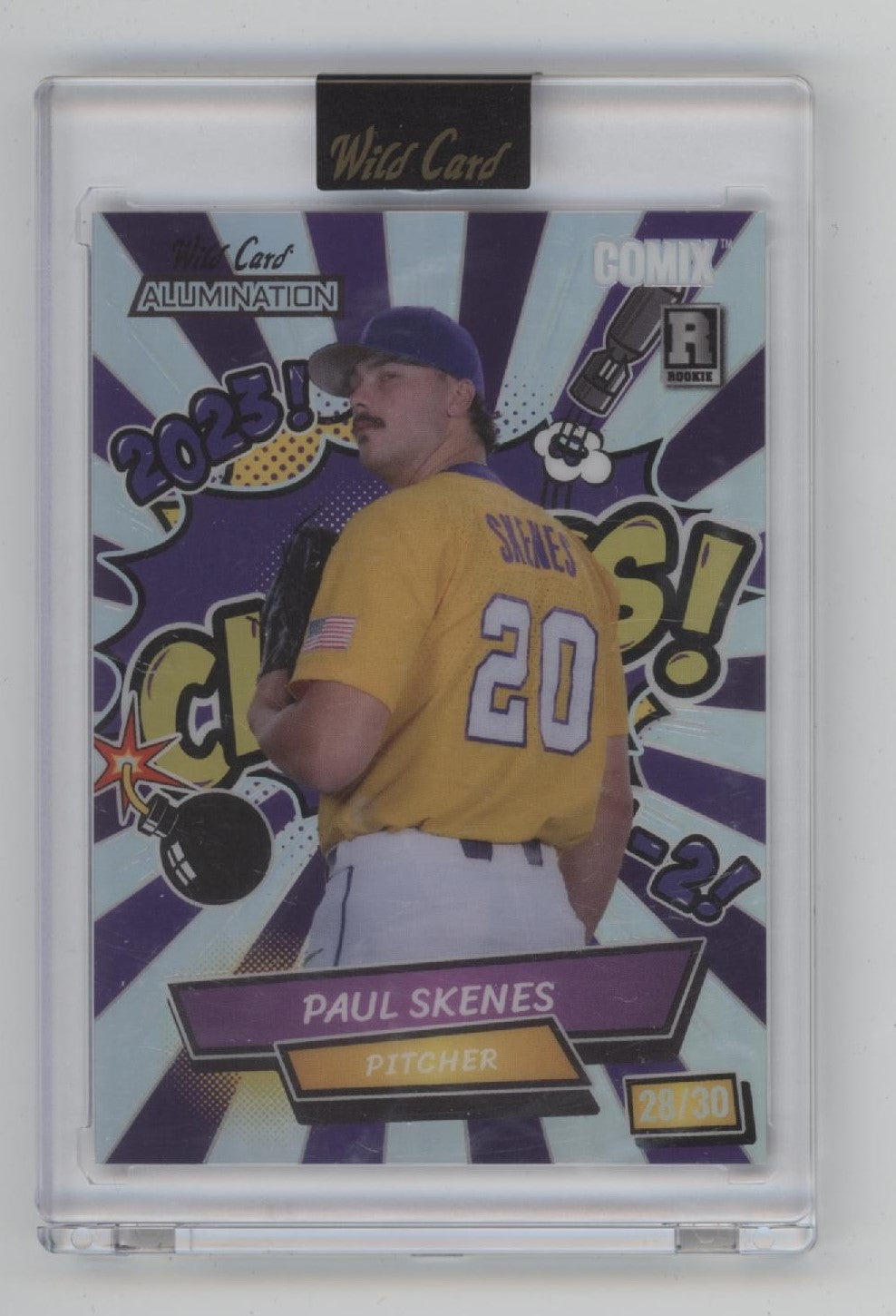 Paul Skenes 2024 Wild Card Alumination Comix 28/30 #ACPC-PS5