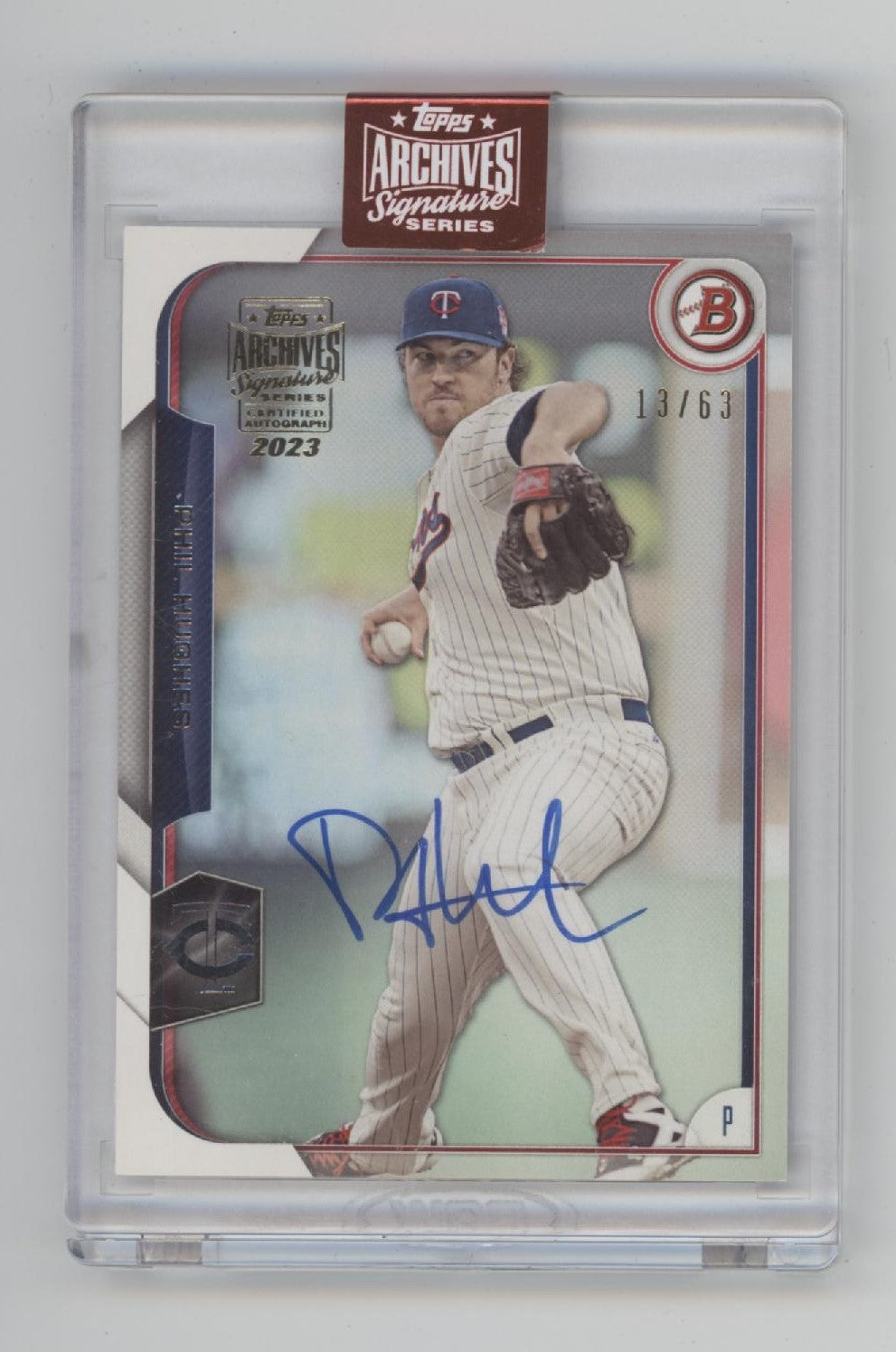 Phil Hughes 2023 Topps Archives Signature Series Auto 13/63 #92