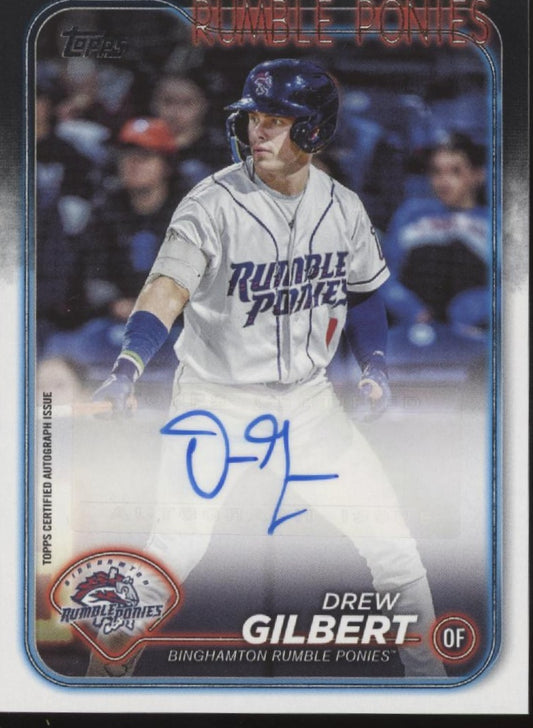 Drew Gilbert 2024 Topps Pro Debut Auto #PD-114