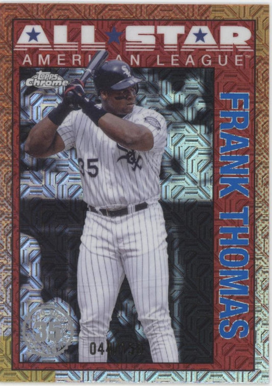 Frank Thomas 2025 Topps Chrome All Star American League Mojo Refractor 044/150