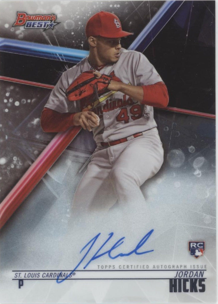 Jordan Hicks 2018 Bowman's Best RC Auto #B18-H