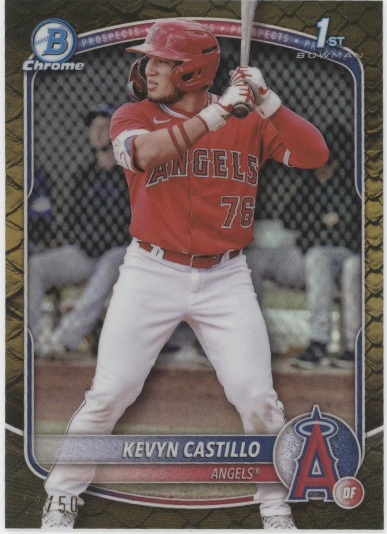 Kevyn Castillo 2025 Bowman Chrome Prospects Reptilian Refractor 12/50 #BCP-82