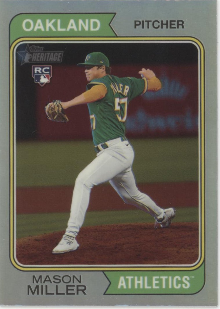 Mason Miller 2023 Topps Chrome Heritage Refractor RC 051/374 #510