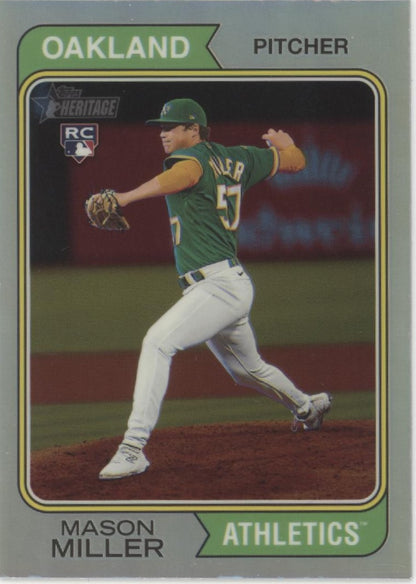 Mason Miller 2023 Topps Chrome Heritage Refractor RC 051/374 #510
