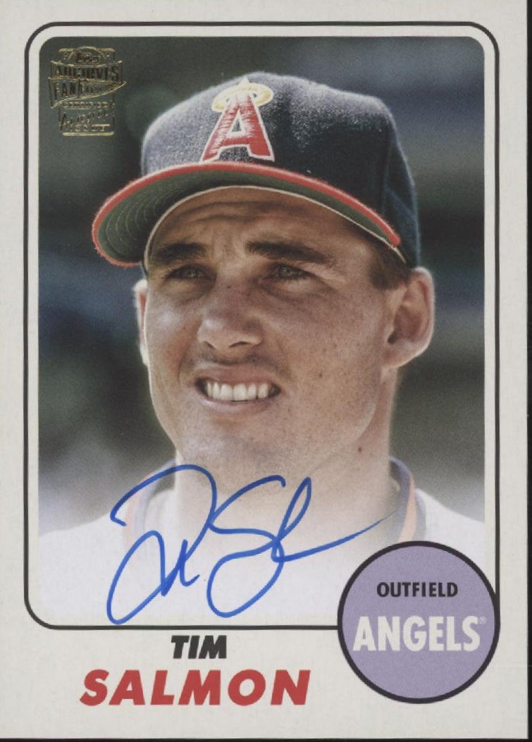 Tim Salmon 2024 Topps Archives Fan Favorites Auto #68FF-TSA