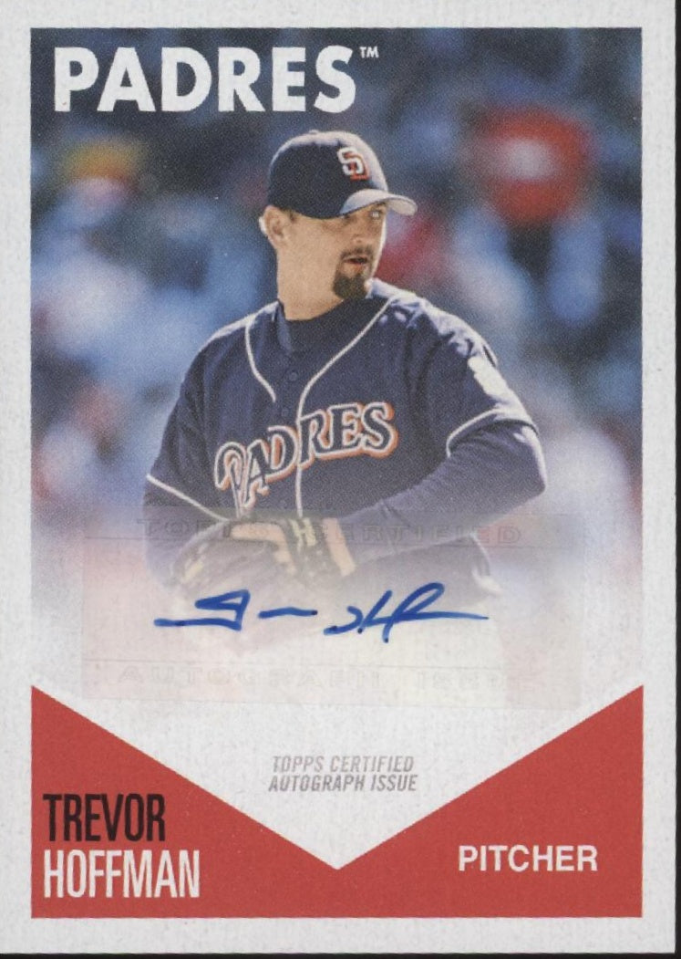 Trevor Hoffman 2018 Topps 582 Montgomery Auto #24-A