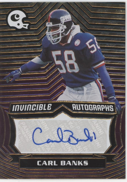 Carl Banks 2021 Panini Chronicles Invincible Auto 08/25 #INV-CBA