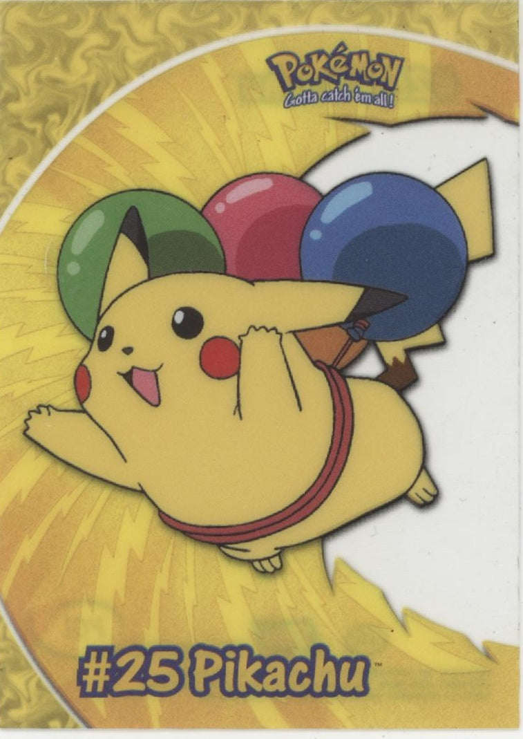 Pikachu Pokemon Topps Clear Card PC1 #25