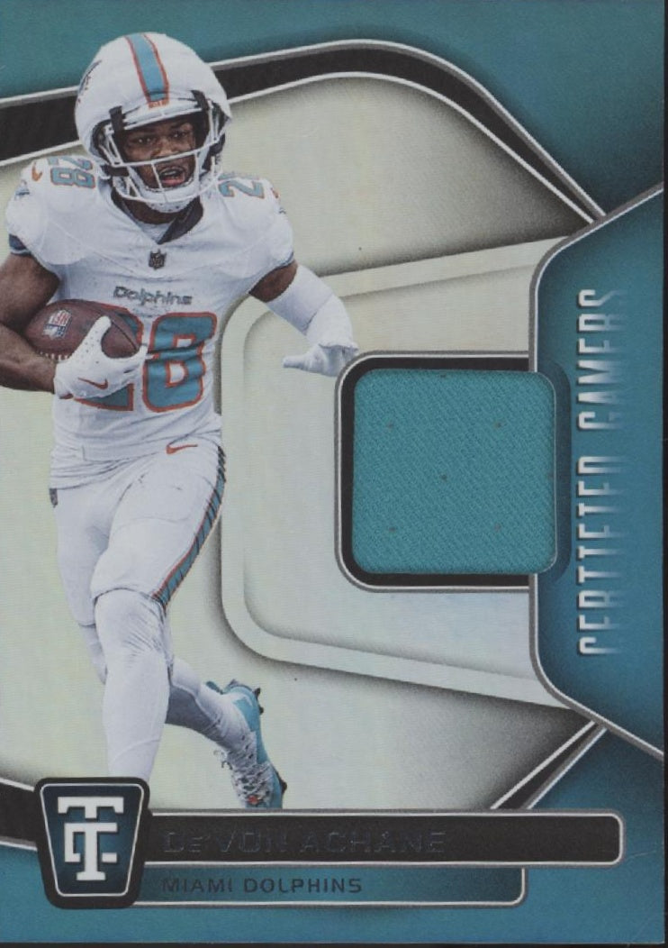 De'Von Achane 2024 Panini Totally Certified Gamers Swatch #CG-DVE