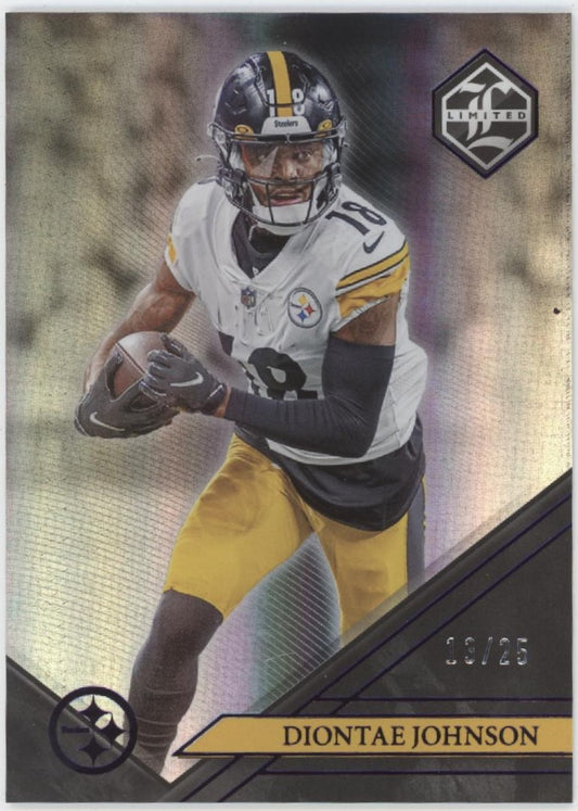 Diontae Johnson 2022 Panini Limited Purple 13/25 #97