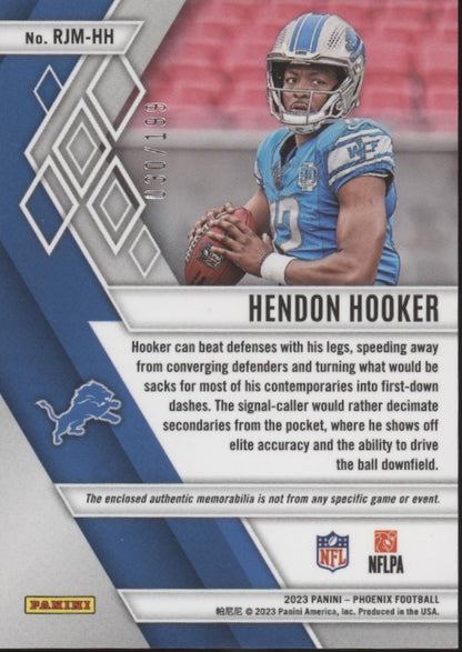 Hendon Hooker 2023 Panini Phoenix Prizm Swatch RC 030/199 #RJM-HH