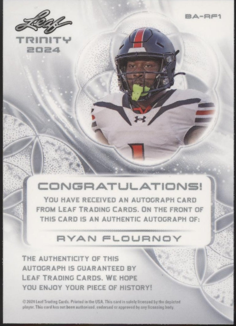 Ryan Flournoy 2024 Leaf Trinity Green RC Auto #BA-RF1
