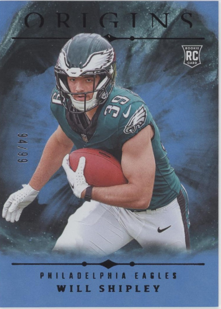 Will Shipley 2024 Panini Origins Blue RC 94/99 #126