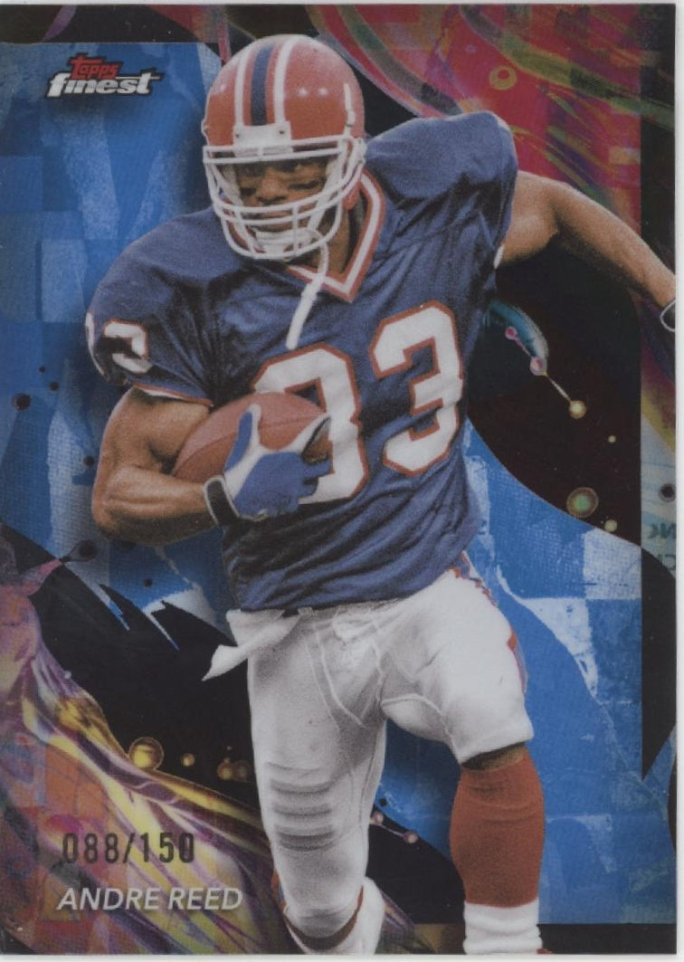 Andre Reed 2024 Topps Finest Blue Refractor 088/150 #104