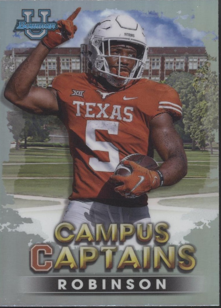 Bijan Robinson 2022 Bowman University Campus Captains Refractor #CC-12