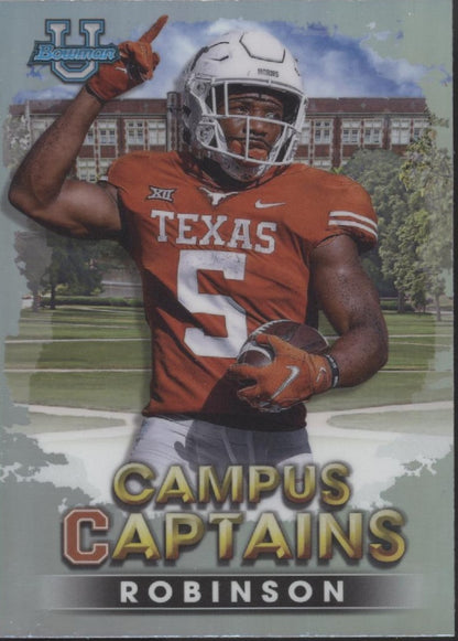 Bijan Robinson 2022 Bowman University Campus Captains Refractor #CC-12