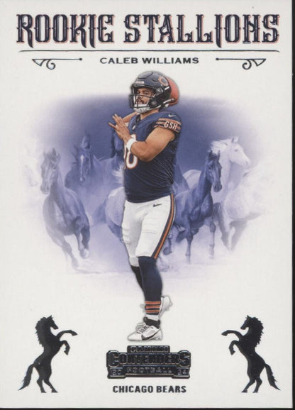 Caleb Williams 2024 Panini Contenders Rookie Stallions RC #1