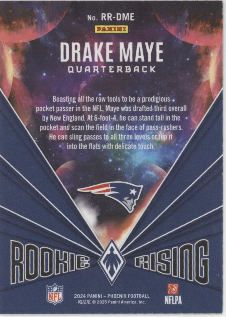 Drake Maye 2024 Panini Phoenix Rookie Rising RC #RR-DME