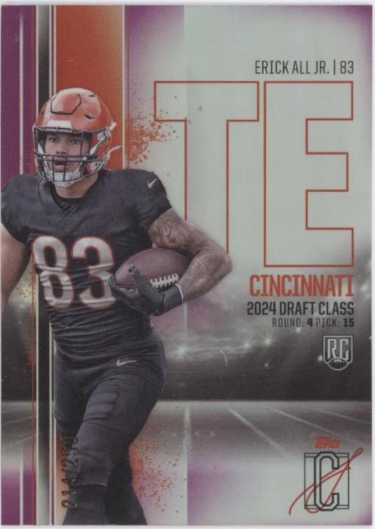 Erick All Jr. 2025 Topps Signature Class Refractor RC #RCV-31