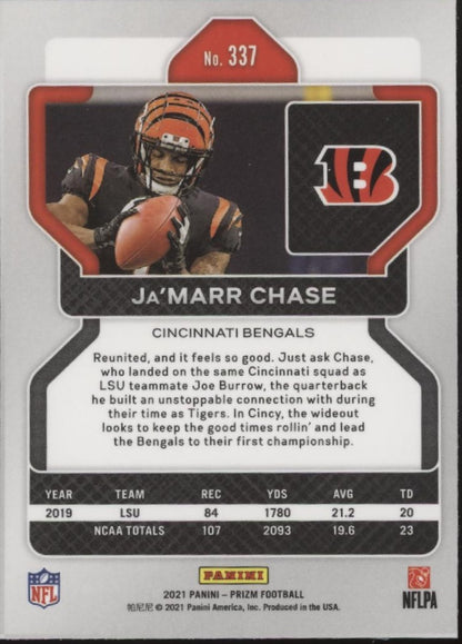 Ja'Marr Chase 2021 Panini Prizm RC #337 #2