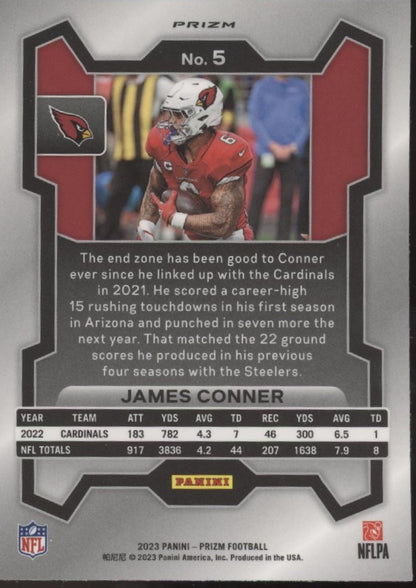 James Conner 2023 Panini Prizm Black & White Checker Prizm #5