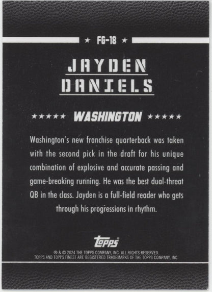 Jayden Daniels 2024 Topps Finest Field Generals RC #FG-18 #1