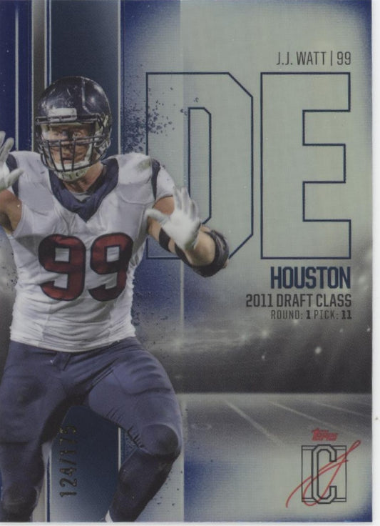 JJ Watt 2025 Topps Signature Class Refractor 124/175 #BCV-19
