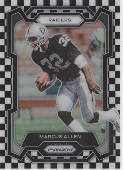 Marcus Allen 2023 Panini Prizm Black & White Checker Prizm #179 #2