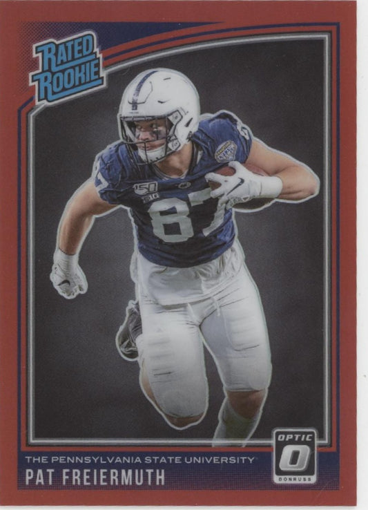 Pat Freiermuth 2021 Chronicles Donruss Optic Draft Picks Red Prizm RC 093/149