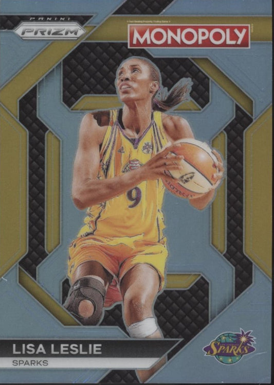 Lisa Leslie 2024 Panini WNBA Monopoly Prizm Light Blue Prizm 052/199 #WNBA13