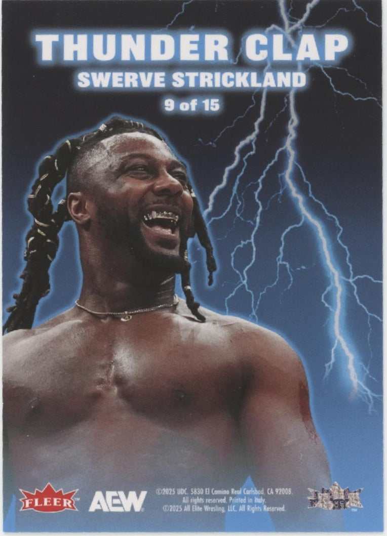 Swerve Strickland 2025 Upper Deck Fleer Ultra Thunder Clap #9 #2