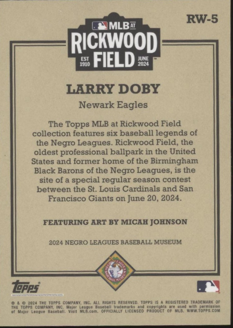 Larry Doby 2024 Topps Rickwood Field #RW-5