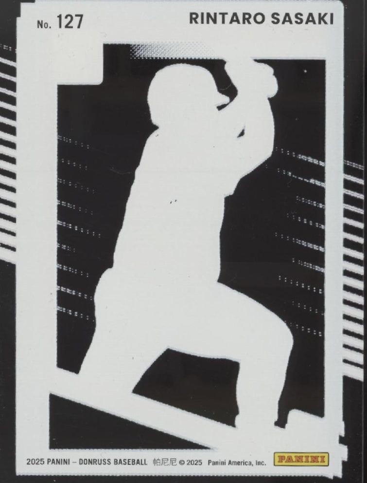 Rinatro Sasaki 2025 Panini Donruss Rated Prospect Clear Card #127