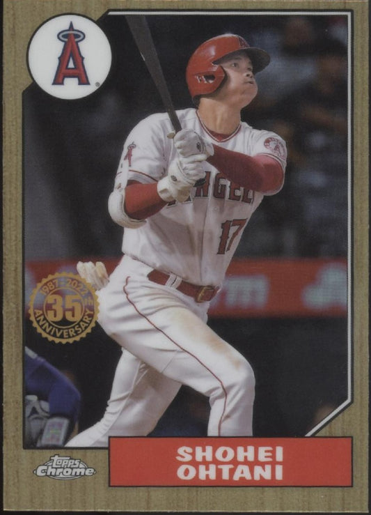 Shohei Ohtani 2022 Topps Chrome 35th Anniversary Refractor #87BC-2 #2