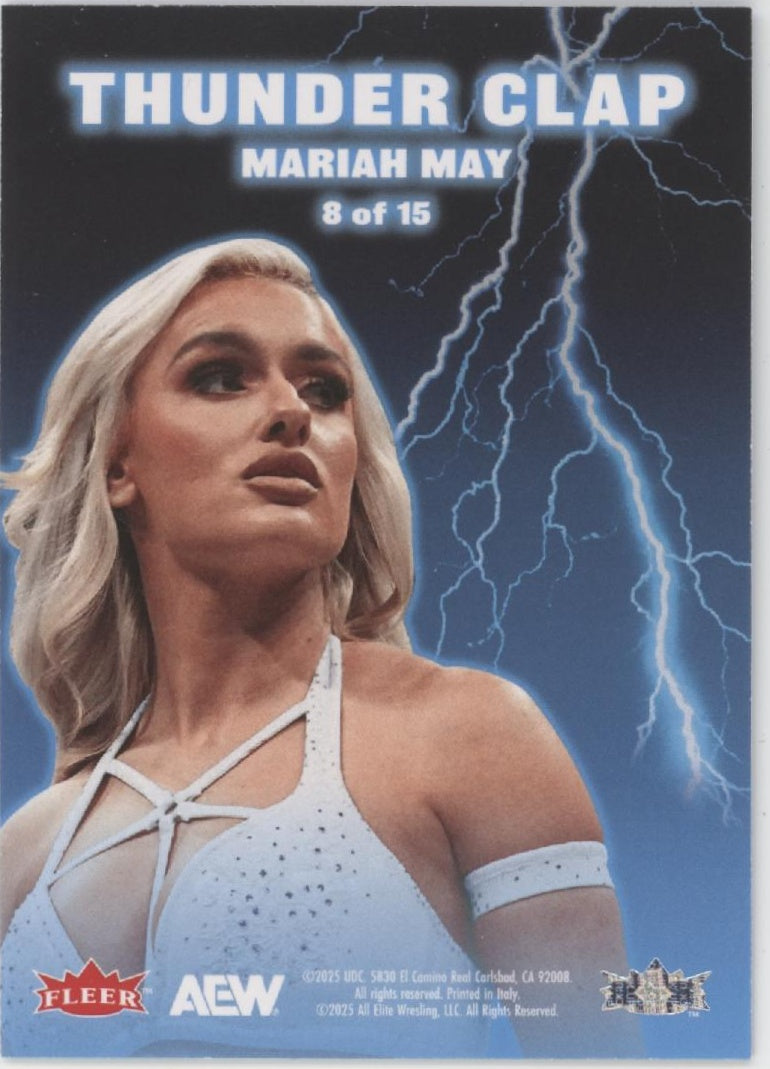 Mariah May 2025 Upper Deck Fleer Ultra Thunder Clap #8 #2