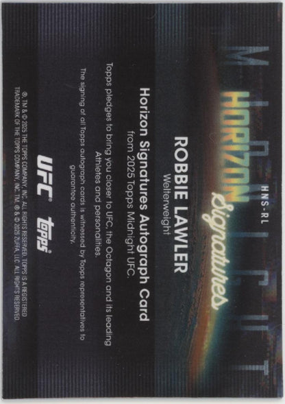 Robbie Lawler 2025 Topps Midnight Horizon Signatures Auto #HNS-RL