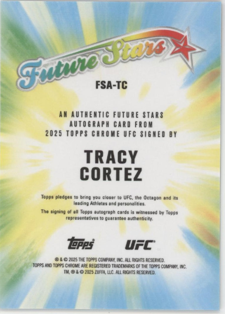 Tracy Cortez 2025 Topps Chrome Future Stars Green Refractor Auto 89/99 #FSA-TC