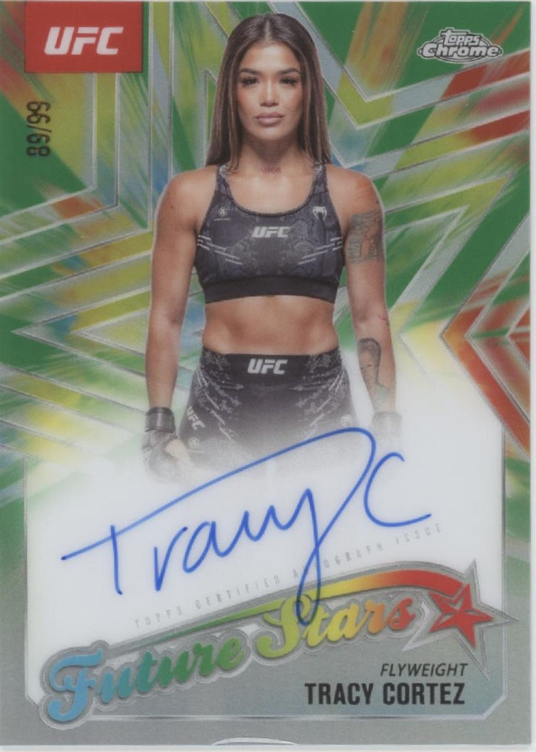 Tracy Cortez 2025 Topps Chrome Future Stars Green Refractor Auto 89/99 #FSA-TC